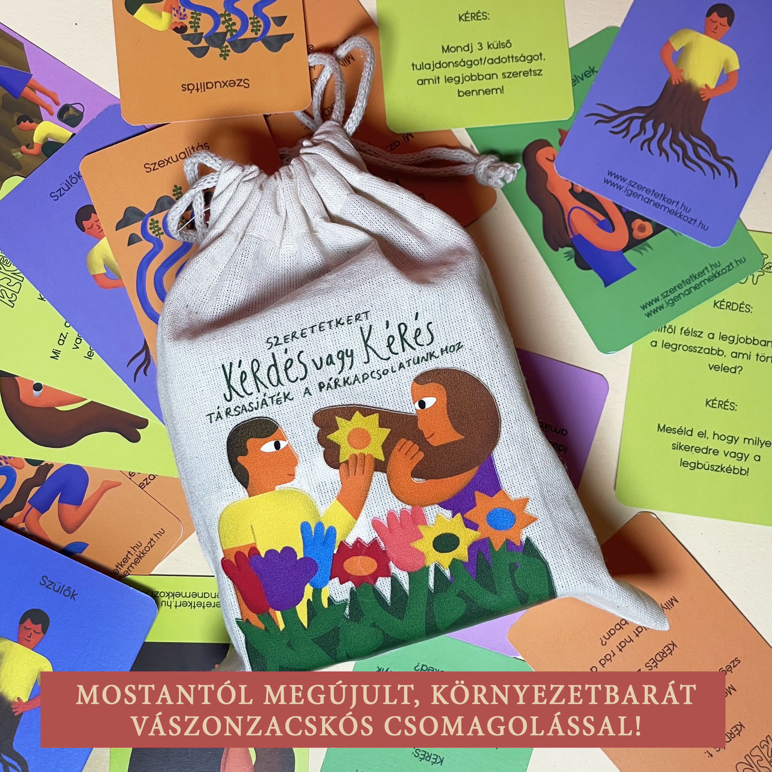 Párkapcsolati Kártyajáték - Teljes csomag – 407 db kérdés, 164 db kérés