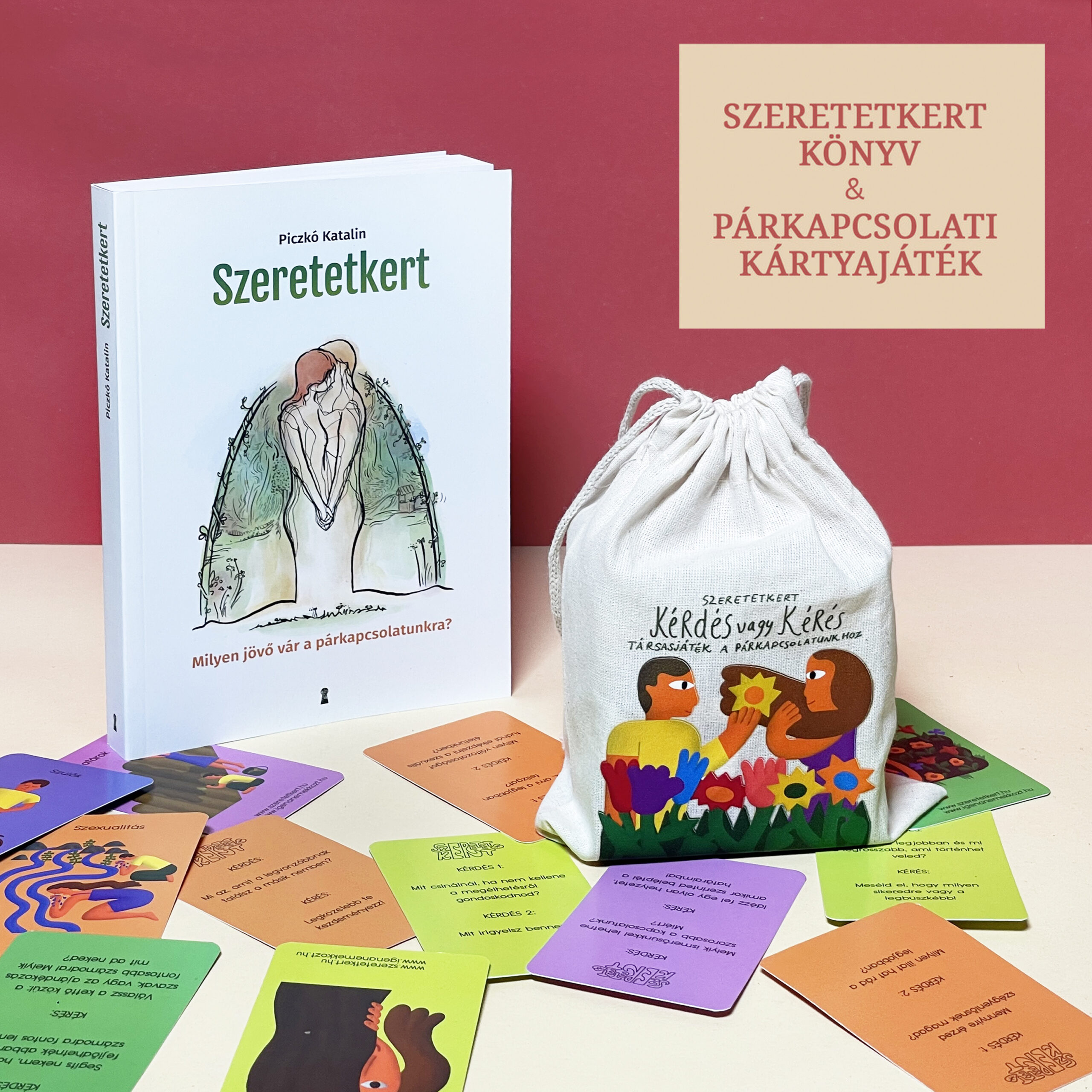 Szeretetkert könyv + Párkapcsolati kártyajáték