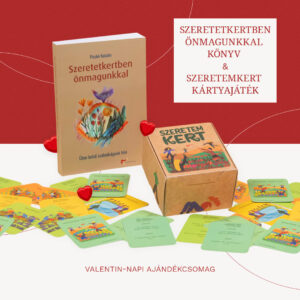 Szeretetkertben önmagunkkal könyv és Szeretemkert kártya valentin napi csomag